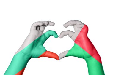 Bulgaristan Madagaskar Kalbi ve El hareketi kalp yaptı, Kırpma Yolu