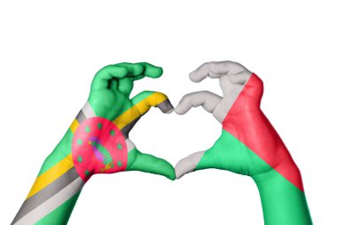 Dominica Madagaskar Kalbi, El hareketi kalp yapma, Kırpma Yolu