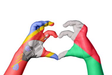 Eswatini Madagaskar Kalbi, El hareketi kalp yapma, Kırpma Yolu