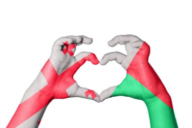 Gürcistan Madagaskar Kalbi, El hareketi kalp yapma, Kırpma Yolu