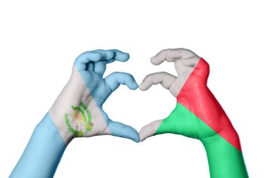 Guatemala Madagaskar Kalbi, El hareketi kalp yapmak, Kırpma Yolu