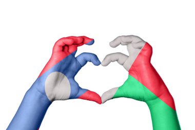 Laos Madagaskar Kalbi, El hareketi kalp yapmak, Kırpma Yolu