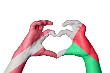 Letonya Madagaskar Kalbi, El hareketi kalp yapma, Kırpma Yolu