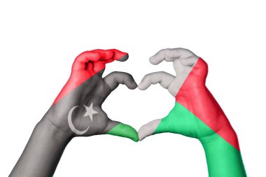 Libya Madagaskar Kalbi, El hareketi kalp yapma, Kırpma Yolu