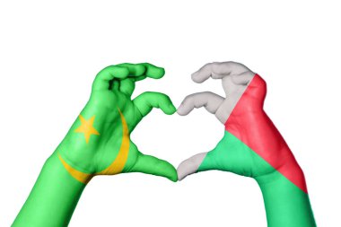 Moritanya Madagaskar Kalbi, El hareketi kalp yapma, Kırpma Yolu