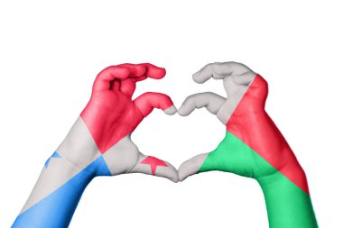 Panama Madagaskar Kalbi, El hareketi kalp yapmak, Kırpma Yolu