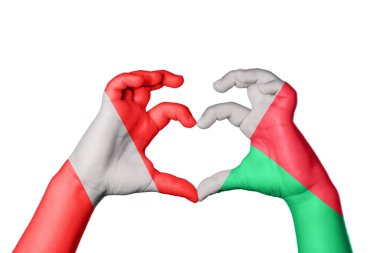 Peru Madagaskar Kalbi, El hareketi kalp yapmak, Kırpma Yolu