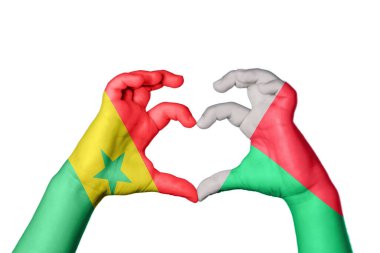 Senegal Madagaskar Kalbi, El hareketi kalp yapma, Kırpma Yolu