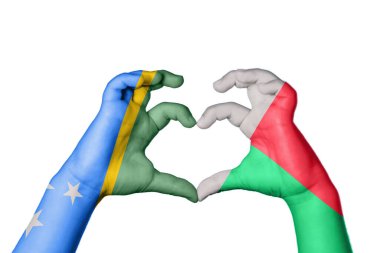 Solomon Adaları Madagaskar Kalbi, El hareketi kalp yapma, Kırpma Yolu