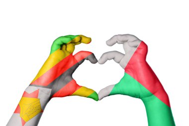 Zimbabwe Madagaskar Kalbi, El hareketi kalp yapmak, Kırpma Yolu