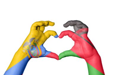 Ekvador Malavi Kalbi, El hareketi kalp yapma, Kırpma Yolu