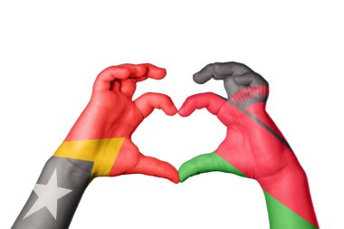 Doğu Timor Malawi Kalbi, El hareketi kalp yapma, Kırpma Yolu