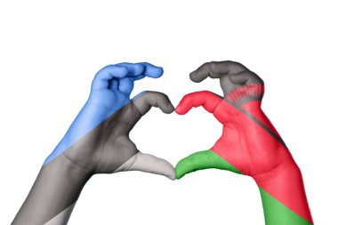 Estonya Malavi Kalbi, El hareketi kalp yapma, Kırpma Yolu