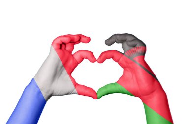 Fransa Malavi Kalbi, El hareketi, kalp yapma, Kırpma Yolu