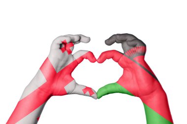 Gürcistan Malavi Kalbi, El hareketi kalp yapma, Kırpma Yolu