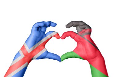 İzlanda Malavi Kalbi, El hareketi kalp yapma, Kırpma Yolu