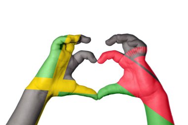 Jamaika Malavi Kalbi, El hareketi kalp yapma, Kırpma Yolu