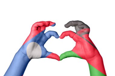 Laos Malawi Heart, El hareketi kalp yapma, Kırpma Yolu