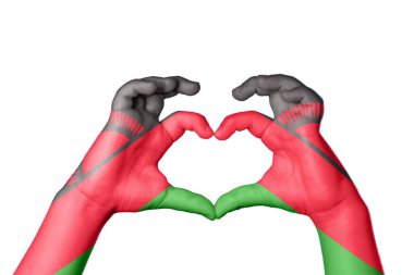 Malawi Malawi Kalbi, El hareketi kalp yapma, Kırpma Yolu