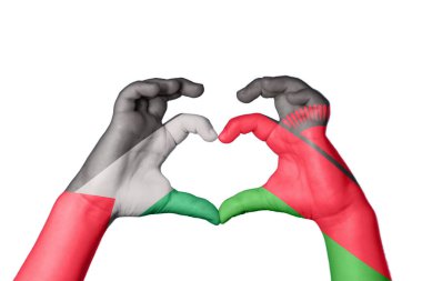 Filistin Malavi Kalbi, El hareketi kalp yapma, Kırpma Yolu