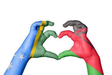 Solomon Adaları Malavi Kalbi, El hareketi kalp yapma, Kırpma Yolu