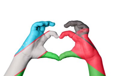 Özbekistan Malavi Kalbi, El hareketi kalp yapma, Kırpma Yolu