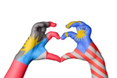 Antigua ve Barbuda Malezya Kalbi, El hareketi kalp yapma, Kırpma Yolu