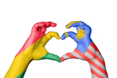 Bolivya Malezya Kalbi, El hareketi kalp yapma, Kırpma Yolu