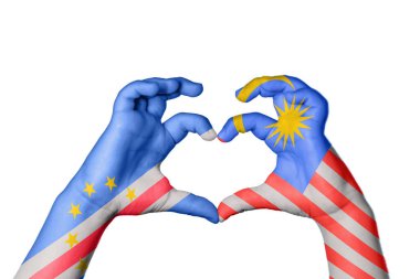 Cape Verde Malezya Kalbi, El hareketi kalp yapmak, Kırpma Yolu