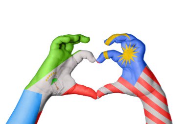 Ekvator Ginesi Malezya Kalbi, El hareketi kalp yapma, Kırpma Yolu