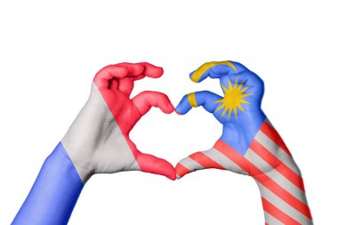 Fransa Malezya Kalbi, El hareketi kalp yapma, Kırpma Yolu