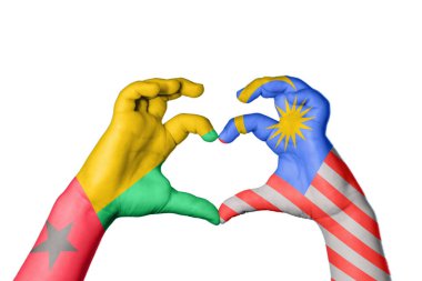 Gine Bissau Malezya Kalbi, El hareketi kalp yapma, Kırpma Yolu