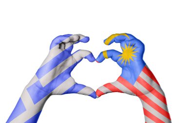 Yunanistan Malezya Kalbi, El hareketi, kalp yapma, Kırpma Yolu