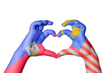 Haiti Malezya Kalbi, El hareketi kalp yapma, Kırpma Yolu