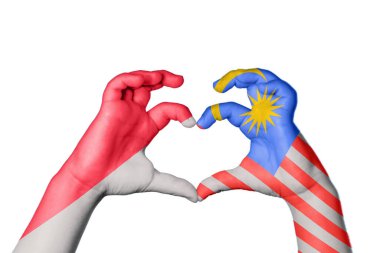 Endonezya Malezya Kalbi, El hareketi kalp yapma, Kırpma Yolu