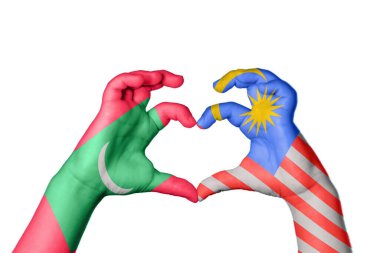 Maldivler Malezya Kalbi, El hareketi kalp yapma, Kırpma Yolu