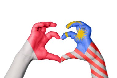 Malta Malezya Kalbi, El hareketi kalp yapma, Kırpma Yolu