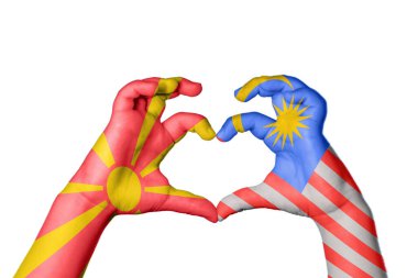 Kuzey Makedonya Malezya Kalbi, El hareketi kalp yaptı, Kırpma Yolu