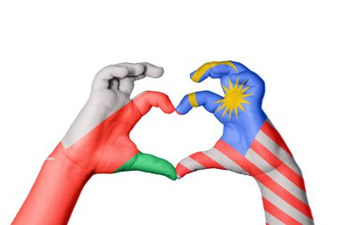 Umman Malezya Kalbi, El hareketi kalp yapma, Kırpma Yolu