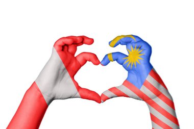 Peru Malezya Kalbi, El hareketi kalp yapma, Kırpma Yolu