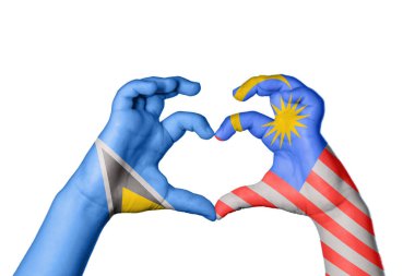 Aziz Lucia Malezya Kalbi, El hareketi kalp yapma, Kırpma Yolu