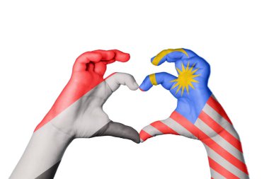 Yemen Malezya Kalbi, El hareketi kalp yapma, Kırpma Yolu