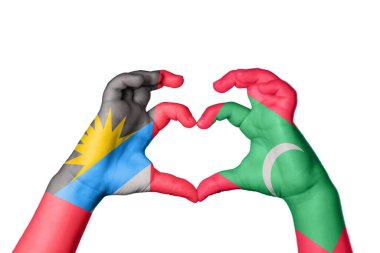 Antigua ve Barbuda Maldivler Kalp, El hareketi kalp yapma, Kırpma Yolu