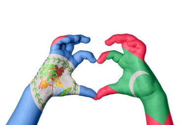 Belize Maldivler Kalbi, El hareketi kalp yapma, Kırpma Yolu