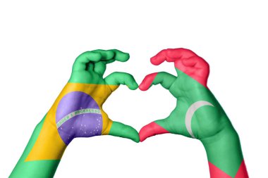 Brezilya Maldivler Kalbi, El hareketi kalp yapma, Kırpma Yolu