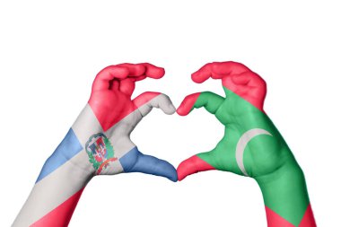 Dominik Cumhuriyeti Maldivler Kalbi, El hareketi kalp yapma, Kırpma Yolu