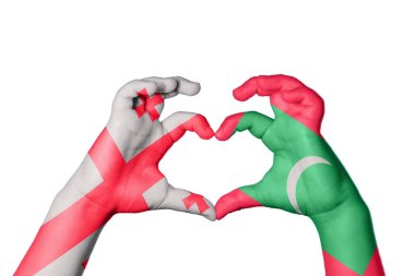 Georgia Maldivler Kalbi, El hareketi kalp yapma, Kırpma Yolu