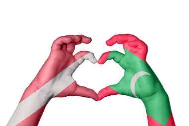 Letonya Maldivler Kalbi, El hareketi kalp yapma, Kırpma Yolu