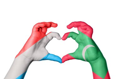 Lüksemburg Maldivler Kalbi, El hareketi kalp yapma, Kırpma Yolu