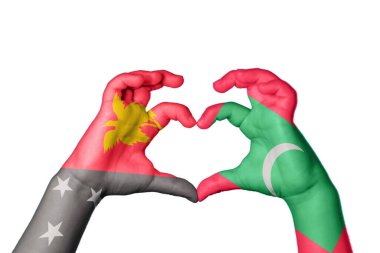 Papua Yeni Gine Maldivler Kalbi, El hareketi kalp yapma, Kırpma Yolu